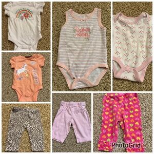 Baby Girl Mix & Match Bundle 3M | Adorable Outfits | Carter’s Calvin Klein